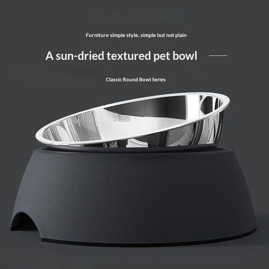 Dog Bowl Cat Bowl Dog Bowl Stainless Steel Double Layer Pet Bowl Dog Cat Pet Supplies Bowl Pet Rice Bowl Food Bowl