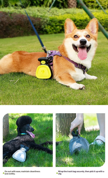 Pet Poop Scooper Outdoor Portable Foldable with Hanging Buckle Trash Bag Poop Shovel Tool Dog Poop Scooper