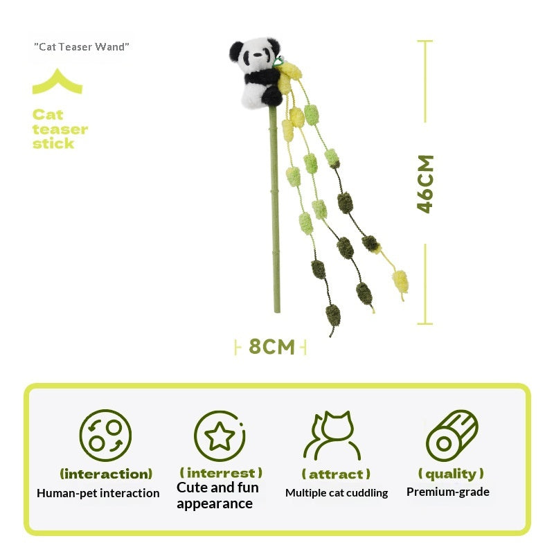 [Pet_Teasing Cat Stick] Kitten Teasing Catnip Self-Entertainment Good Quality Cat Plush Toy