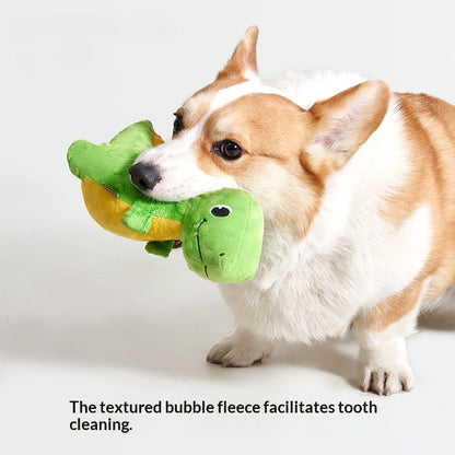 [Dinosaur Family Series Dog Toys] Plush Teddy Small and Medium-sized Dog Teething Sound Artifact