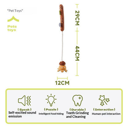 [Pet_Dog Teaser Stick] Dog Toy Chew Sound Puppy Boredom Relief Self-Entertainment Artifact Puppy Supplies