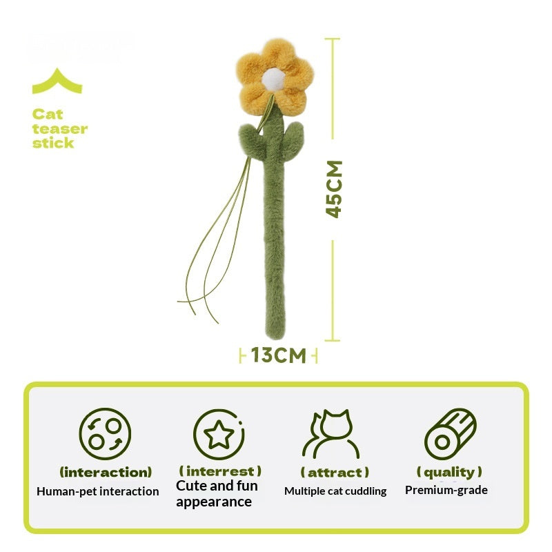 [Pet_Teasing Cat Stick] Kitten Teasing Catnip Self-Entertainment Good Quality Cat Plush Toy