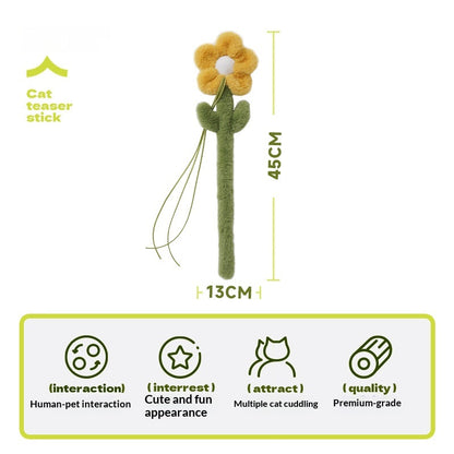 [Pet_Teasing Cat Stick] Kitten Teasing Catnip Self-Entertainment Good Quality Cat Plush Toy