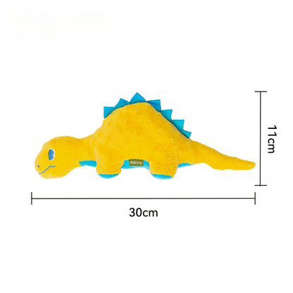 [Dinosaur Family Series Dog Toys] Plush Teddy Small and Medium-sized Dog Teething Sound Artifact