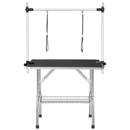 36" Professional Dog Pet Grooming Table Adjustable Heavy Duty Portable w/Arm & Noose & Mesh Tray   WL