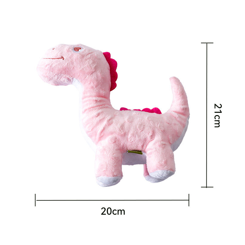 [Dinosaur Family Series Dog Toys] Plush Teddy Small and Medium-sized Dog Teething Sound Artifact