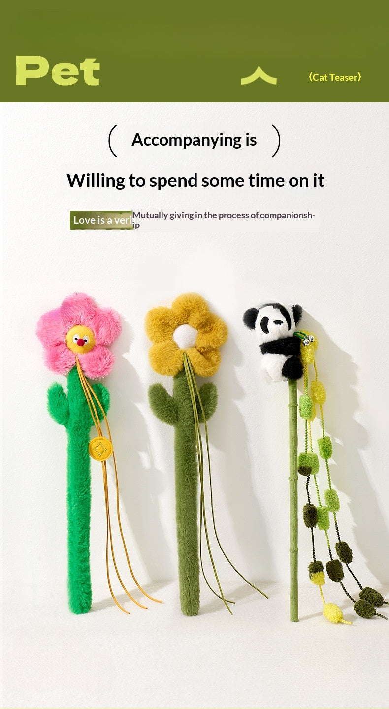 [Pet_Teasing Cat Stick] Kitten Teasing Catnip Self-Entertainment Good Quality Cat Plush Toy