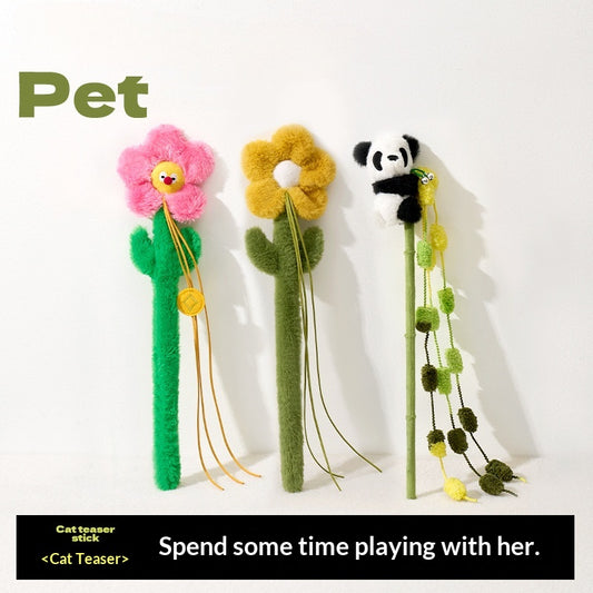 [Pet_Teasing Cat Stick] Kitten Teasing Catnip Self-Entertainment Good Quality Cat Plush Toy
