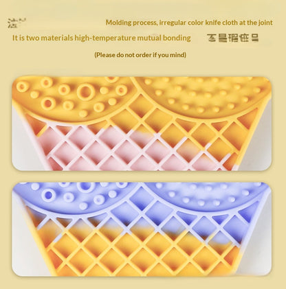 Pet Silicone Lick Mat Wet Food Nutritional Paste Slow Feeder Mat Dog Cat Interactive Fun Lick Pad