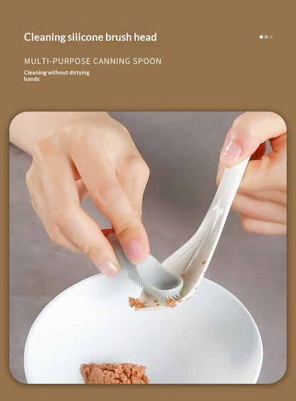 Can Spoon Dual-use Spoon Cat Dog Wet Food Snacks Nutritional Paste Dog Cat Rice Mix Medicine Feeding Pet Supplies