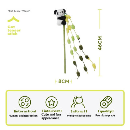 [Pet_Teasing Cat Stick] Kitten Teasing Catnip Self-Entertainment Good Quality Cat Plush Toy