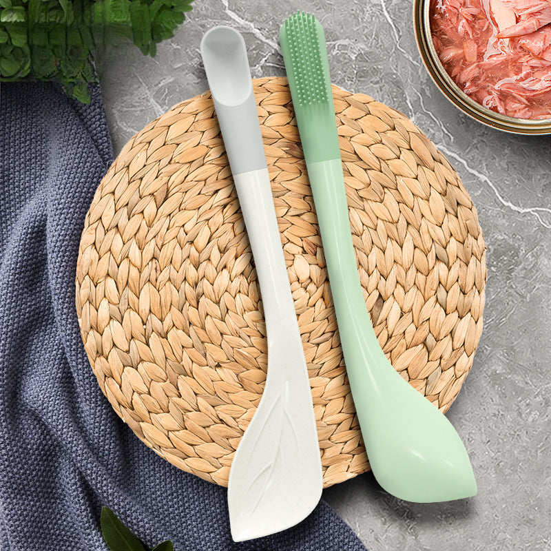Can Spoon Dual-use Spoon Cat Dog Wet Food Snacks Nutritional Paste Dog Cat Rice Mix Medicine Feeding Pet Supplies
