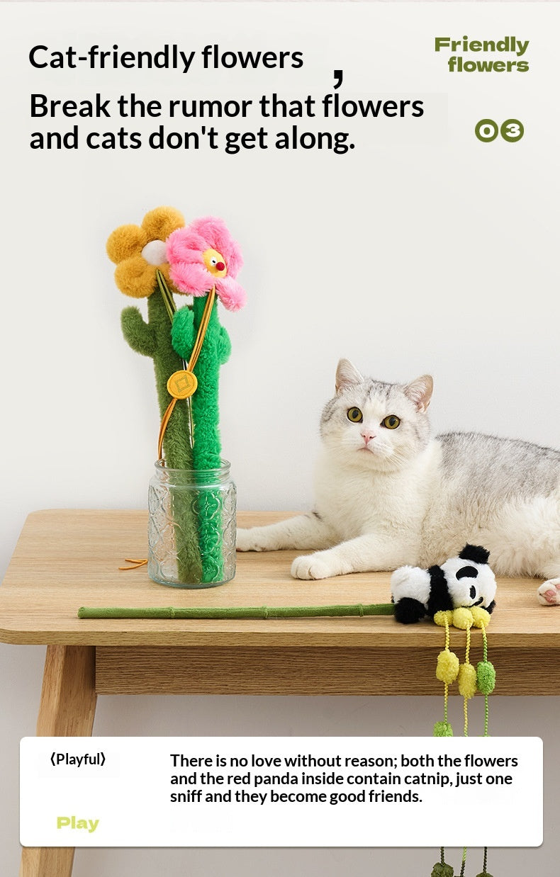 [Pet_Teasing Cat Stick] Kitten Teasing Catnip Self-Entertainment Good Quality Cat Plush Toy