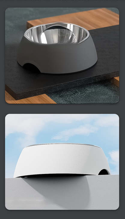 Dog Bowl Cat Bowl Dog Bowl Stainless Steel Double Layer Pet Bowl Dog Cat Pet Supplies Bowl Pet Rice Bowl Food Bowl