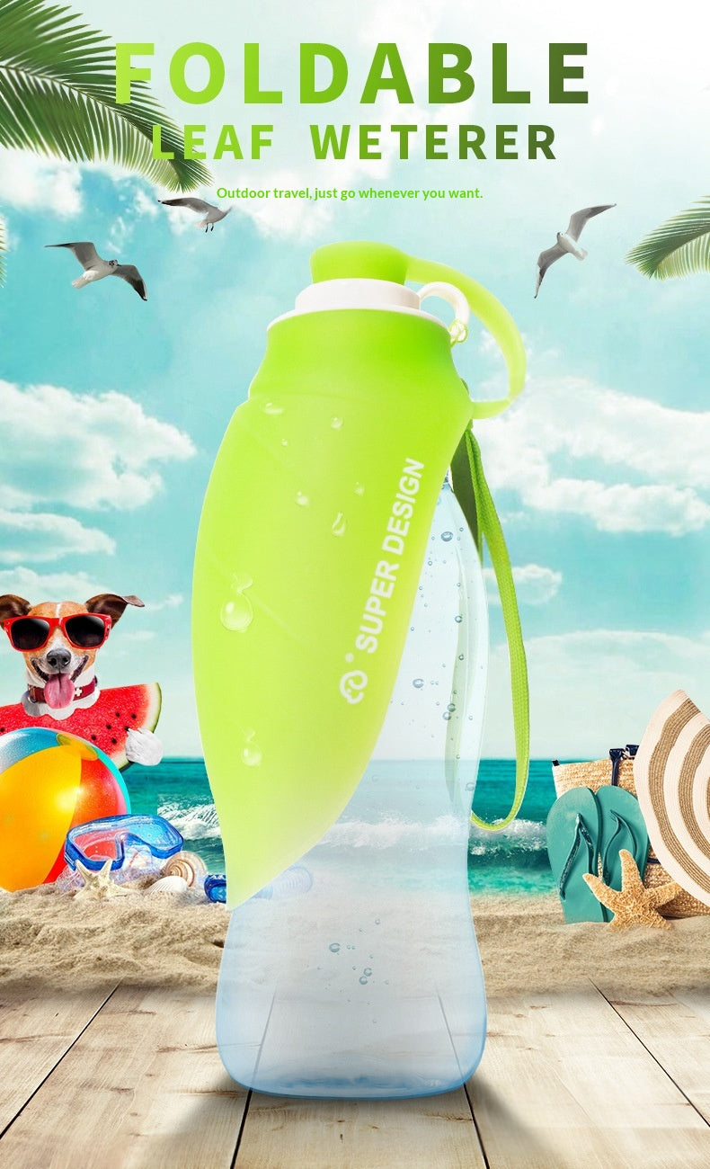 Pet Supplies Cat and Dog Outdoor Portable Water Bottle Drinking Device Pet Water Feeder Drinking Artifact