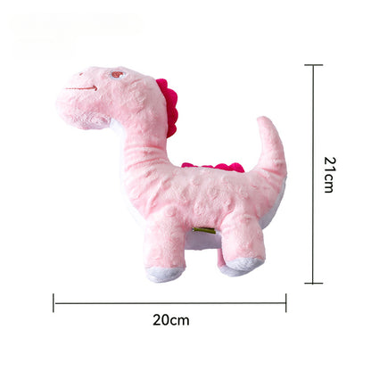 [Dinosaur Family Series Dog Toys] Plush Teddy Small and Medium-sized Dog Teething Sound Artifact