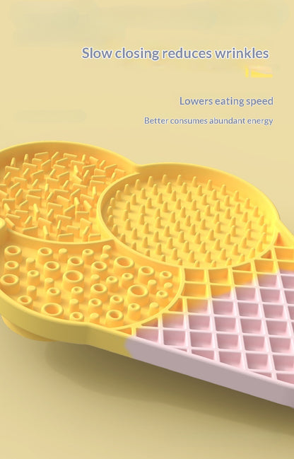 Pet Silicone Lick Mat Wet Food Nutritional Paste Slow Feeder Mat Dog Cat Interactive Fun Lick Pad
