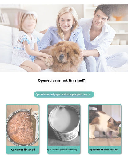 Pet Can Lid Sealing Fresh-keeping Silicone Lid Cat Dog Pet Supplies Dog Cat Wet Food Sealing Lid