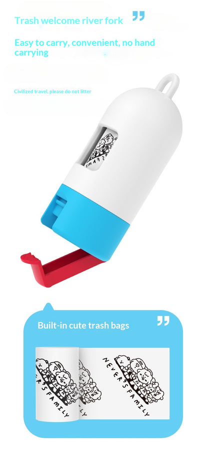 Neva Family Collaboration Pet Store Selected Supplies Outdoor Portable Cat and Dog Drinking Water Bottle Capsule Poop Bag Dispenser