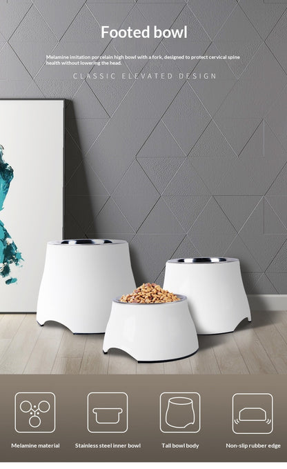 Dog Bowl Dog Food Bowl Pet Food Bowl Dog Food Bowl Protects Neck Anti-Spill High Bowl for Medium and Large Dogs