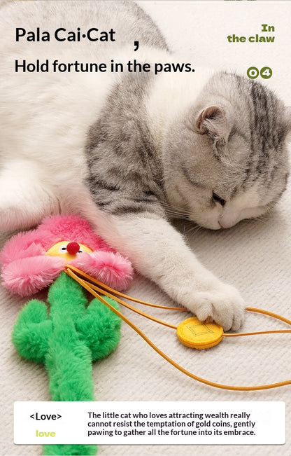 [Pet_Teasing Cat Stick] Kitten Teasing Catnip Self-Entertainment Good Quality Cat Plush Toy