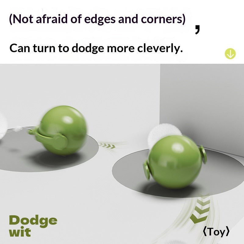 [ Pet_Rolling Ball] Cat Toy Electric Energy-Consuming Self-Entertainment Laser Pointer Teaser Wand