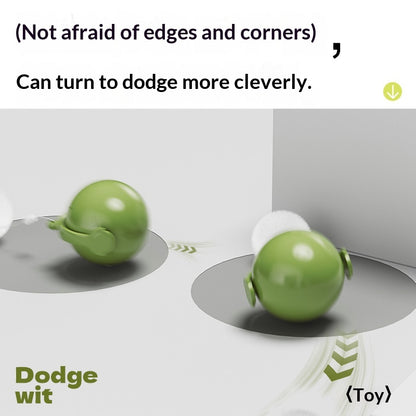 [ Pet_Rolling Ball] Cat Toy Electric Energy-Consuming Self-Entertainment Laser Pointer Teaser Wand