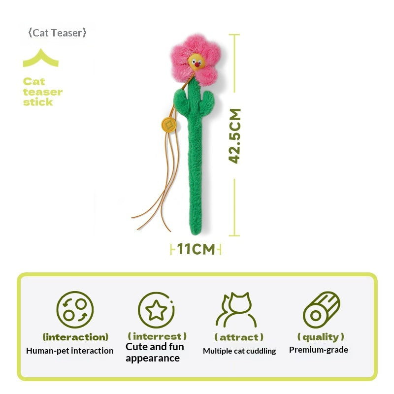 [Pet_Teasing Cat Stick] Kitten Teasing Catnip Self-Entertainment Good Quality Cat Plush Toy