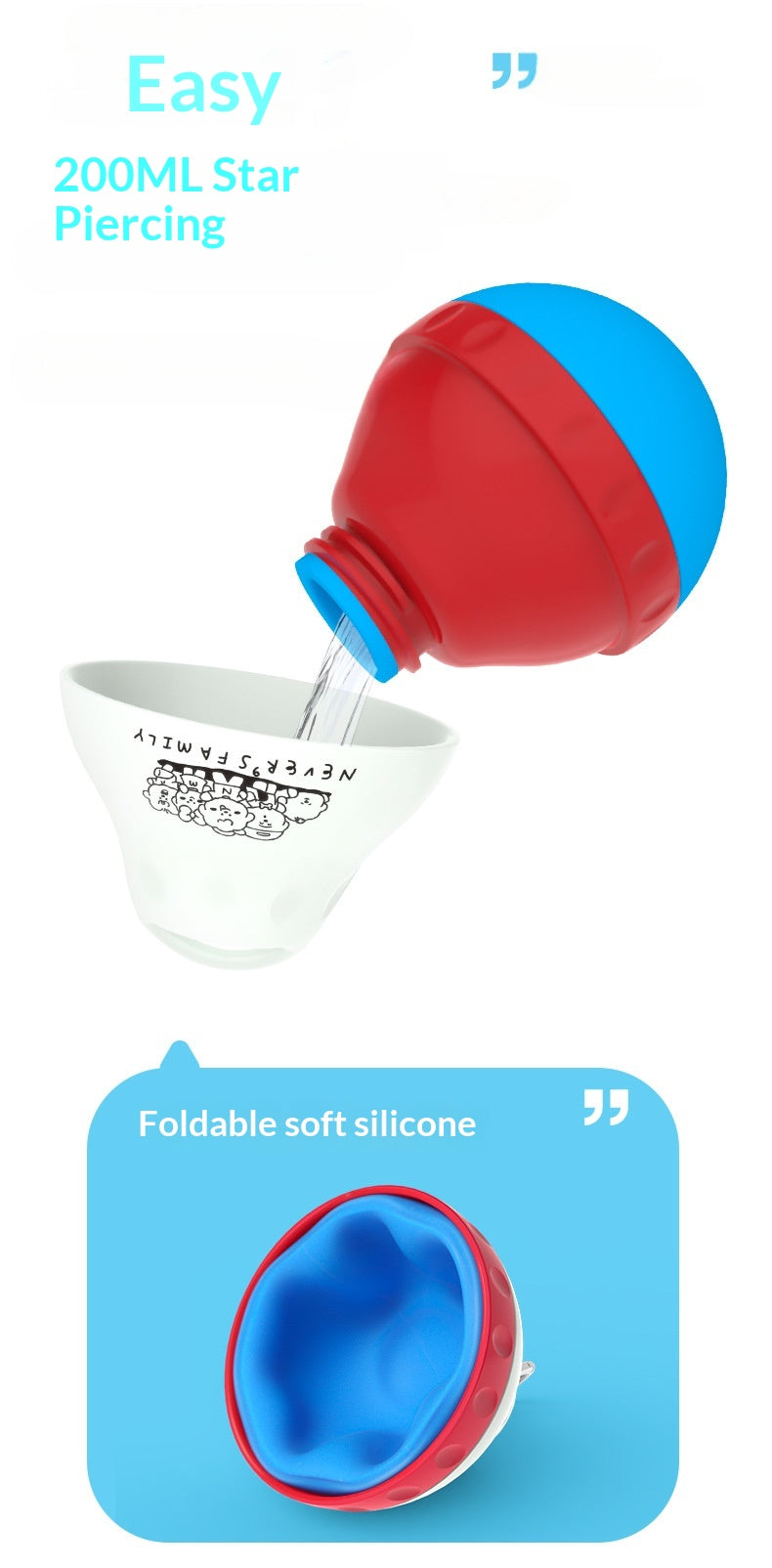 Neva Family Collaboration Pet Store Selected Supplies Outdoor Portable Cat and Dog Drinking Water Bottle Capsule Poop Bag Dispenser