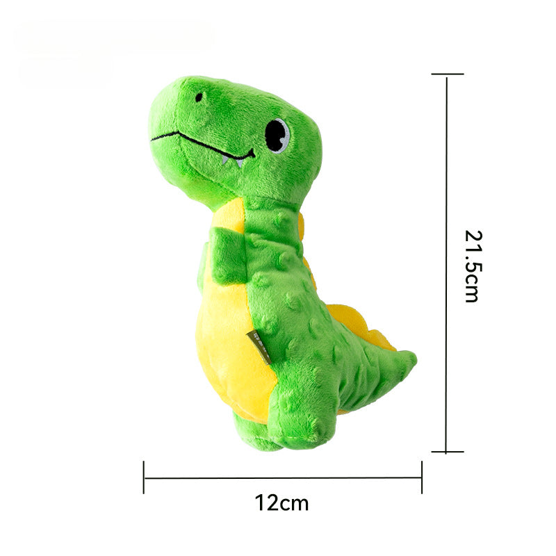 [Dinosaur Family Series Dog Toys] Plush Teddy Small and Medium-sized Dog Teething Sound Artifact
