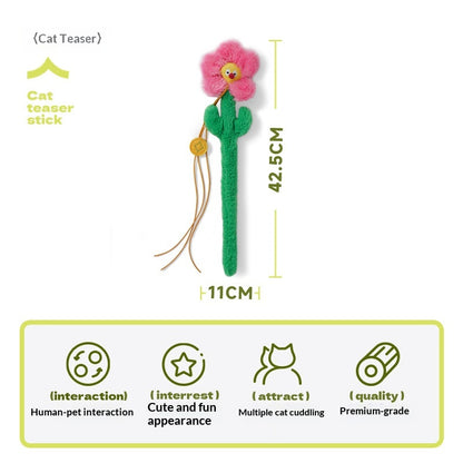 [Pet_Teasing Cat Stick] Kitten Teasing Catnip Self-Entertainment Good Quality Cat Plush Toy