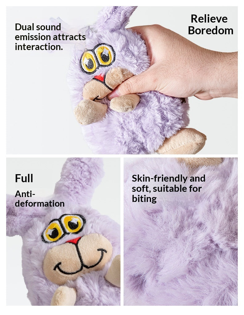 [Pet-Animal Series Dog Toy] Dog Toy Plush Sound-Making Self-Entertainment Artifact Durable Chew-Resistant
