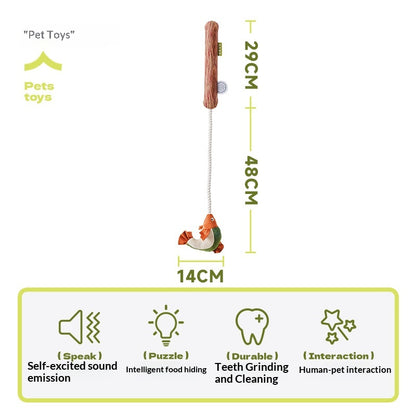 [Pet_Dog Teaser Stick] Dog Toy Chew Sound Puppy Boredom Relief Self-Entertainment Artifact Puppy Supplies