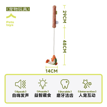 [Pet_Dog Teaser Stick] Dog Toy Chew Sound Puppy Boredom Relief Self-Entertainment Artifact Puppy Supplies