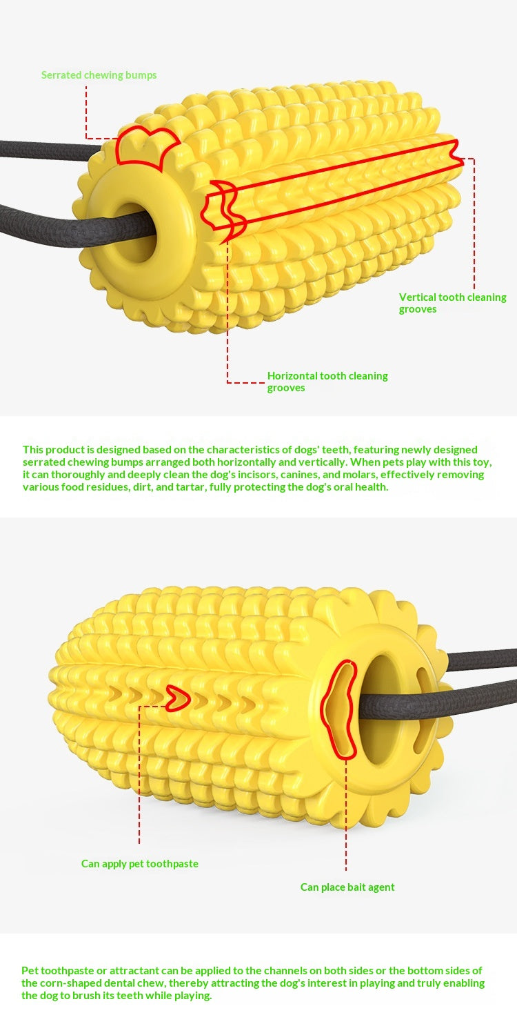 Pet Supplies Manufacturer Wholesale Rope Bell Food Dispensing Ball Tug-of-War Dog Toy Chew Suction Cup Sound Food Dispensing Ball