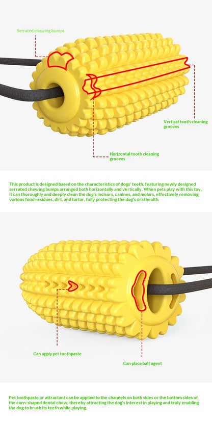 Pet Supplies Manufacturer Wholesale Rope Bell Food Dispensing Ball Tug-of-War Dog Toy Chew Suction Cup Sound Food Dispensing Ball