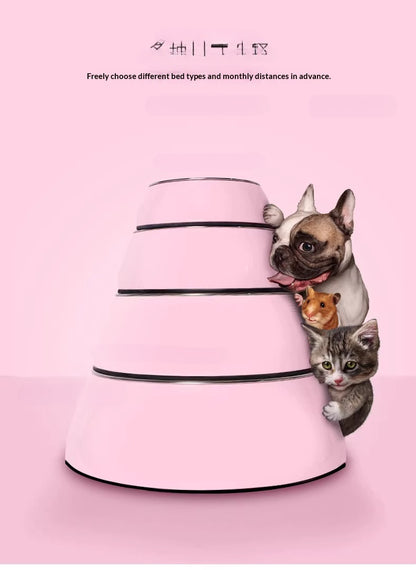 Pet Bowl Dog Bowl Cat Bowl Pet Supplies Dog Food Bowl Cat Bowl Melamine Stainless Steel Dog Bowl Classic Round Bowl