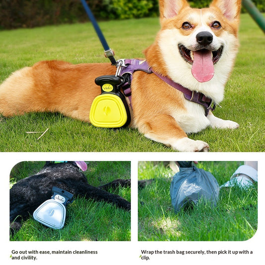 Pet Poop Scooper Outdoor Portable Foldable with Hanging Buckle Trash Bag Poop Shovel Tool Dog Poop Scooper