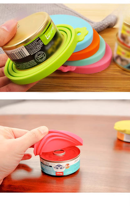 Pet Can Lid Sealing Fresh-keeping Silicone Lid Cat Dog Pet Supplies Dog Cat Wet Food Sealing Lid