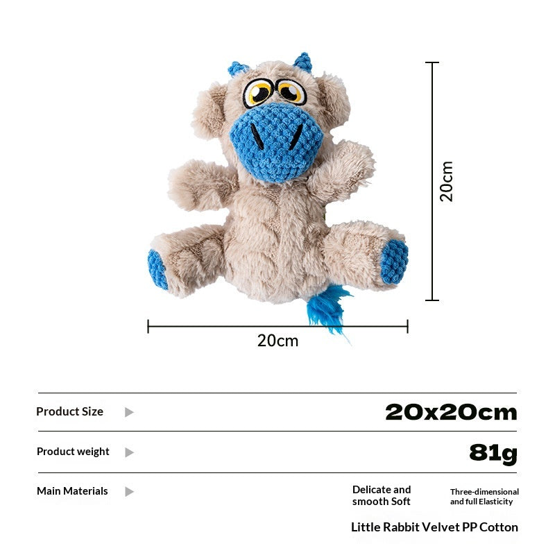[Pet-Animal Series Dog Toy] Dog Toy Plush Sound-Making Self-Entertainment Artifact Durable Chew-Resistant