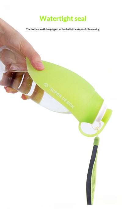 Pet Supplies Cat and Dog Outdoor Portable Water Bottle Drinking Device Pet Water Feeder Drinking Artifact