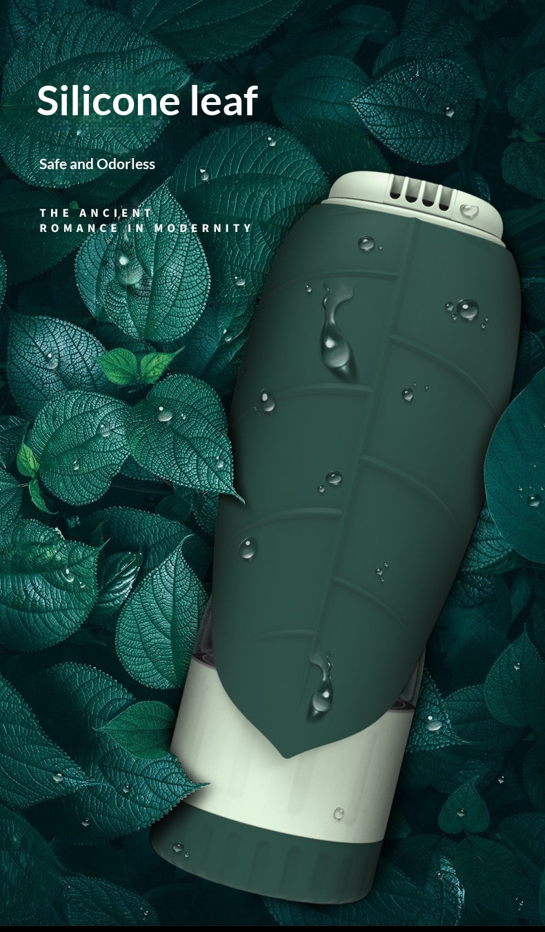 Dog Outdoor Drinking Cup Pet Supplies Outdoor Water Bottle Dog Walking Dual-Purpose Food Bottle Silicone Leaf Water Feeding Bottle