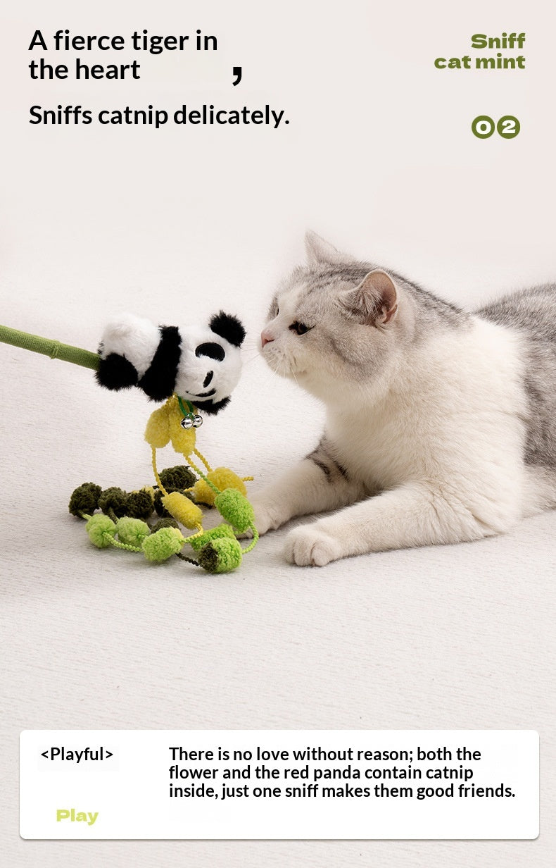 [Pet_Teasing Cat Stick] Kitten Teasing Catnip Self-Entertainment Good Quality Cat Plush Toy