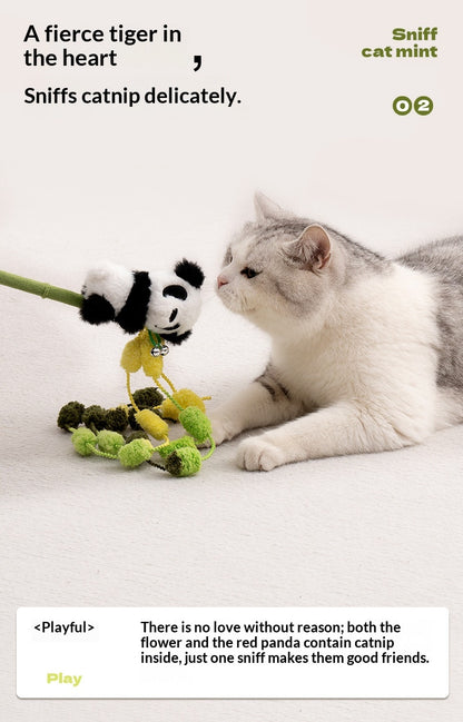 [Pet_Teasing Cat Stick] Kitten Teasing Catnip Self-Entertainment Good Quality Cat Plush Toy