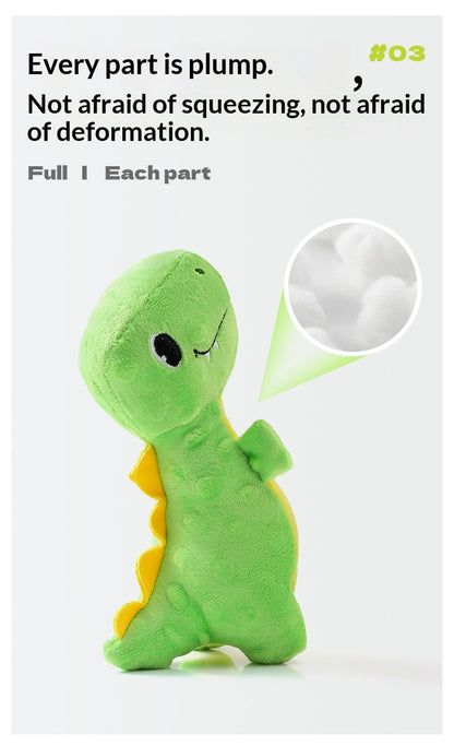 [Dinosaur Family Series Dog Toys] Plush Teddy Small and Medium-sized Dog Teething Sound Artifact