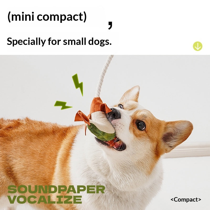 [Pet_Dog Teaser Stick] Dog Toy Chew Sound Puppy Boredom Relief Self-Entertainment Artifact Puppy Supplies