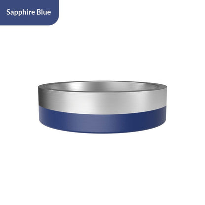 304 Stainless Steel Pet Bowl Cat Dog Drinking Feeding Non-Slip Anti-Tip Double Layer Stainless Steel Dog Bowl Cat Bowl