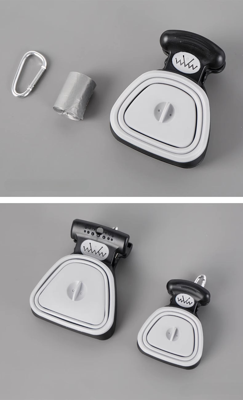 Pet Poop Scooper Outdoor Portable Foldable with Hanging Buckle Trash Bag Poop Shovel Tool Dog Poop Scooper