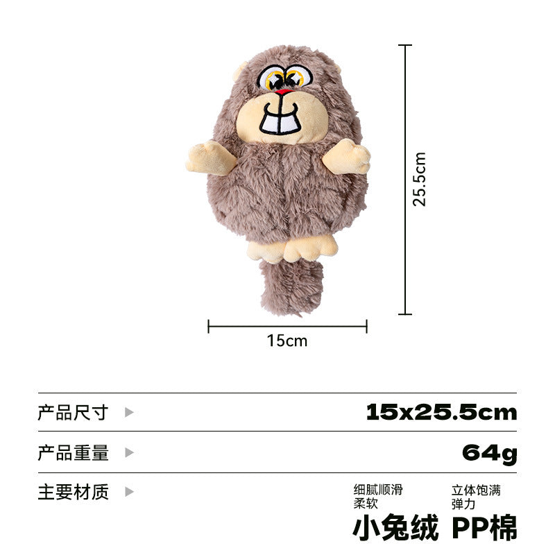 [Pet-Animal Series Dog Toy] Dog Toy Plush Sound-Making Self-Entertainment Artifact Durable Chew-Resistant
