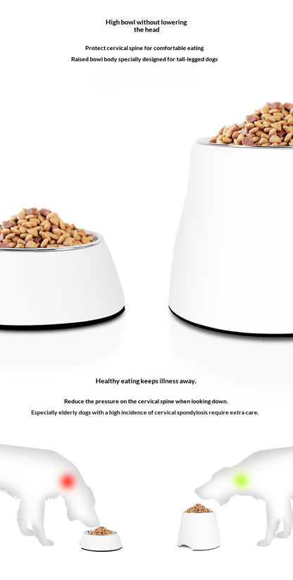 Dog Bowl Dog Food Bowl Pet Food Bowl Dog Food Bowl Protects Neck Anti-Spill High Bowl for Medium and Large Dogs